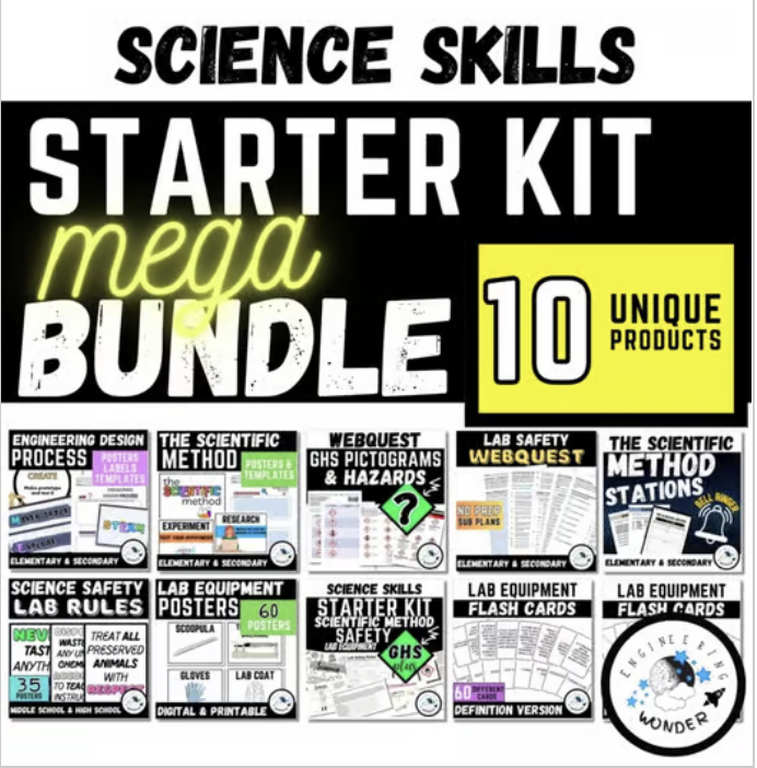 Shop Science Skills Bundle, Safety, Lab Equipment